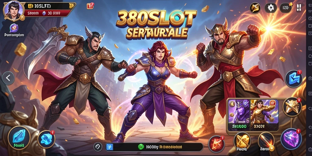 Tangkapan layar gameplay intens dari 380SLOT Battle Royale.