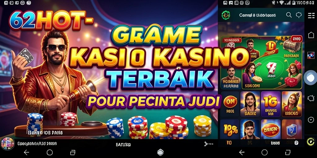 Gameplay menegangkan dan menyenangkan dari 62HOT dalam kasino virtual.