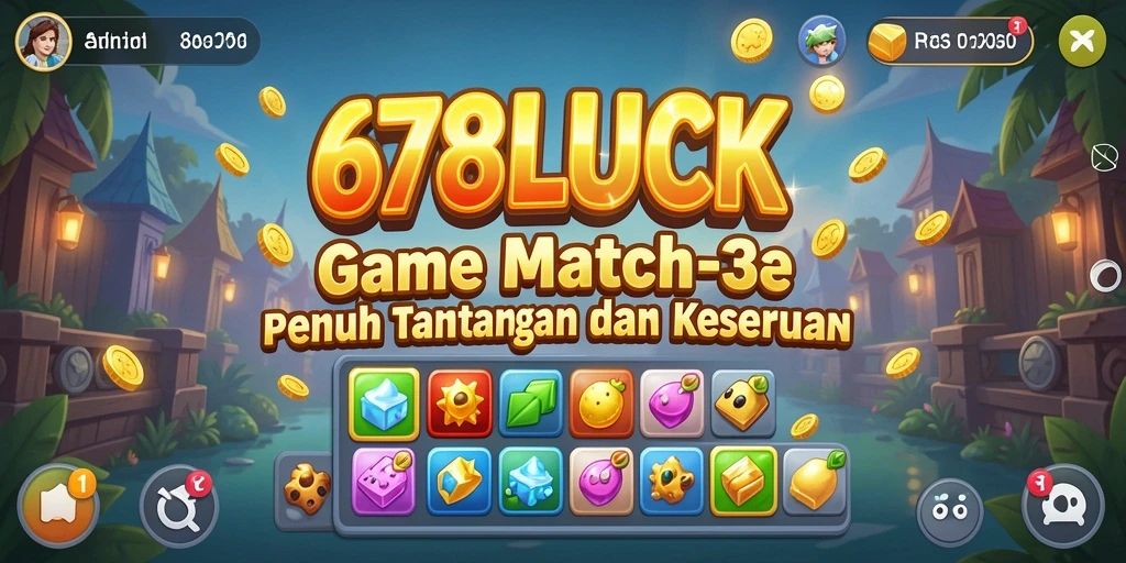Tangkapan layar dari gameplay seru 678LUCK dalam kategori Match-3.