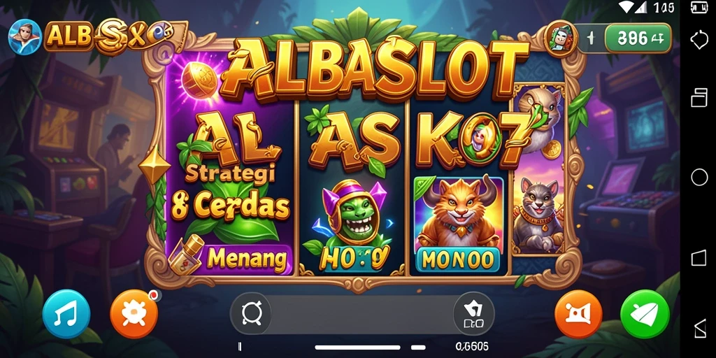 Screenshot ALBASLOT menampilkan aksi strategis yang mendebarkan.