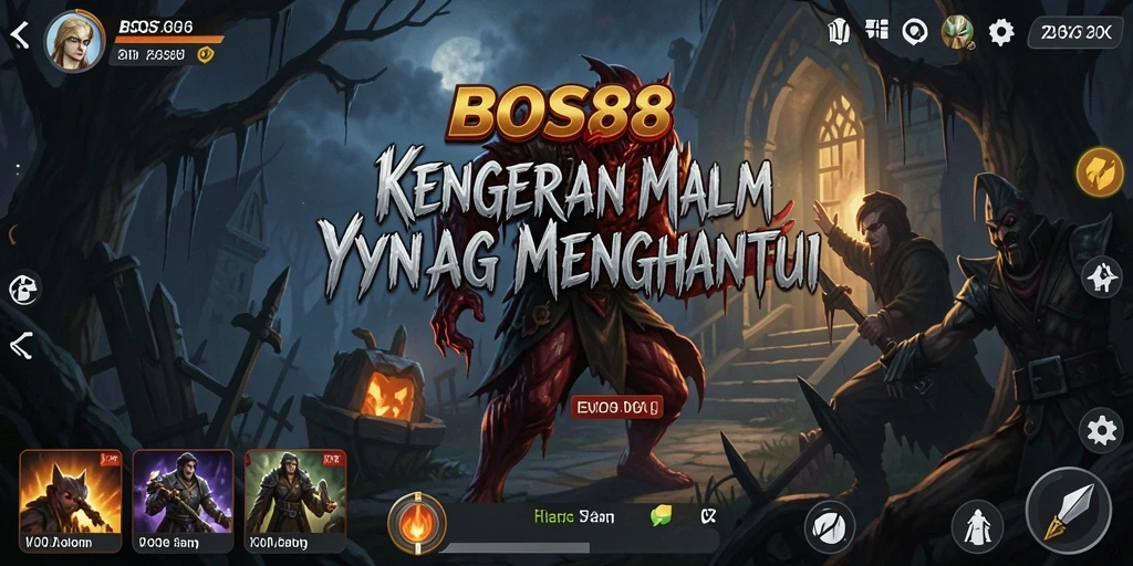 Tampilan gameplay BOS88 yang menegangkan dan atmosfir yang mencekam.