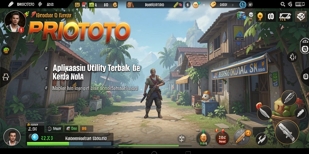 Tampilan utama aplikasi BRIOTOTO yang menunjukkan fitur Utility.