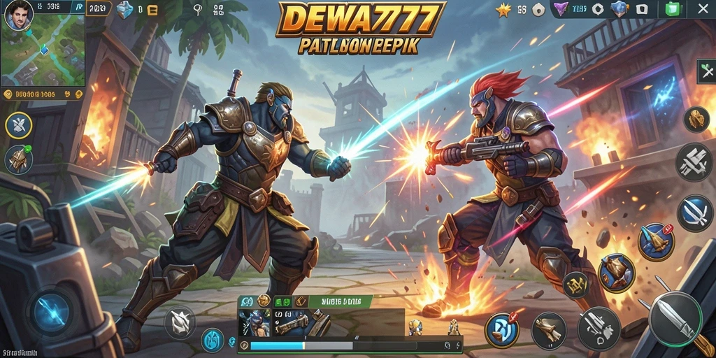 Tangkapan layar DEWA777 saat pertempuran Battle Royale yang mendebarkan.