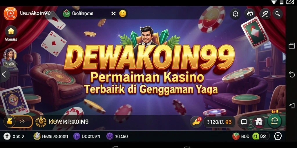 Tampilan menarik gameplay Kasino di DEWAKOIN99 dengan berbagai pilihan permainan.