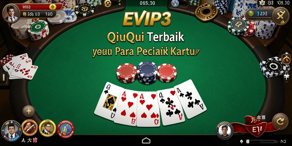Tampilan gameplay seru dari EVIP3 dalam permainan QiuQiu.