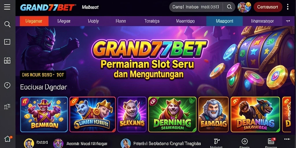 Tampilan gameplay slot yang mendebarkan dan penuh warna.