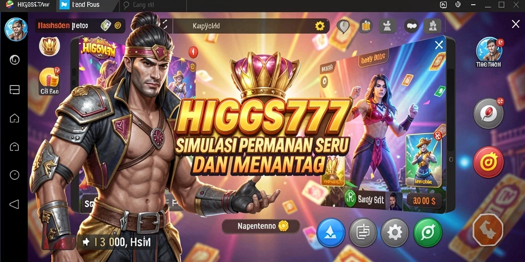 Tampilan gameplay utama HIGGS777 yang menarik dan interaktif.