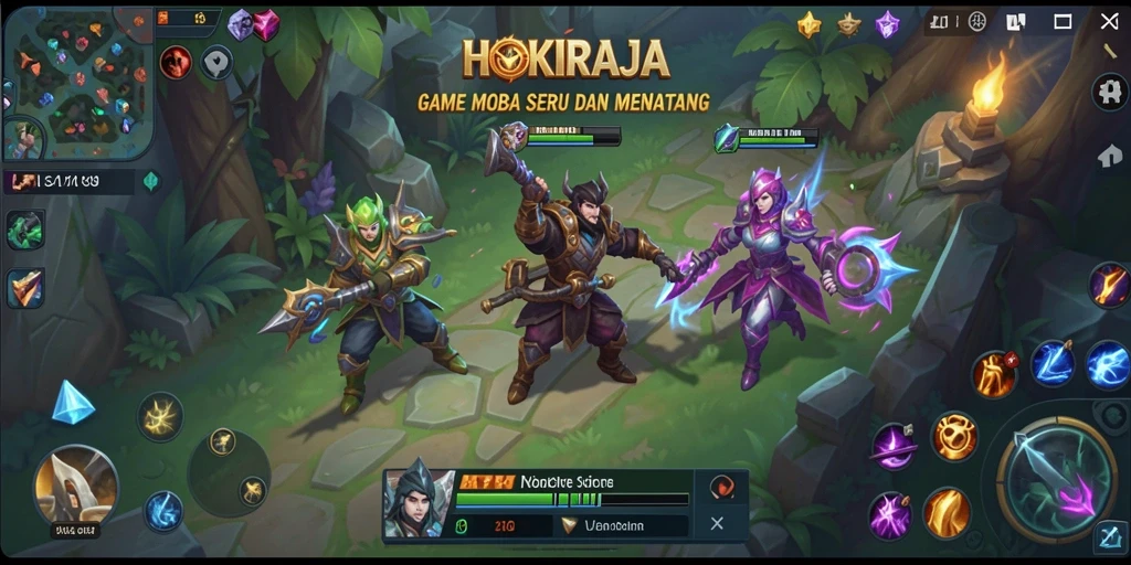 Tampilan gameplay HOKIRAJA yang seru dan menengangkan.