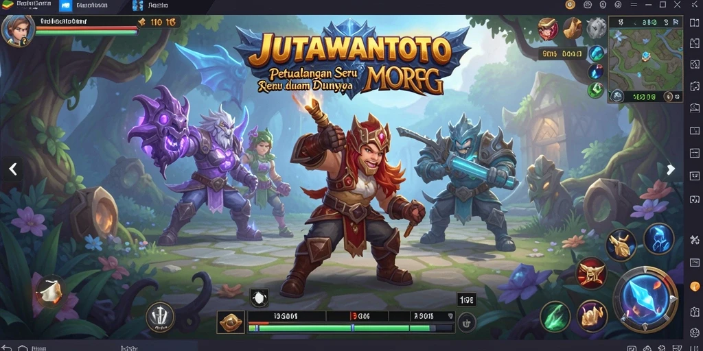 Gameplay seru dalam dunia petualangan <strong>JUTAWANTOTO</strong> di MMORPG.
