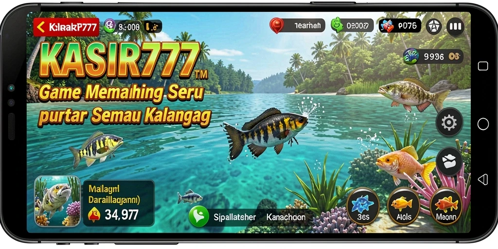 Tampilan gameplay KASIR777 yang seru dan menegangkan saat memancing.
