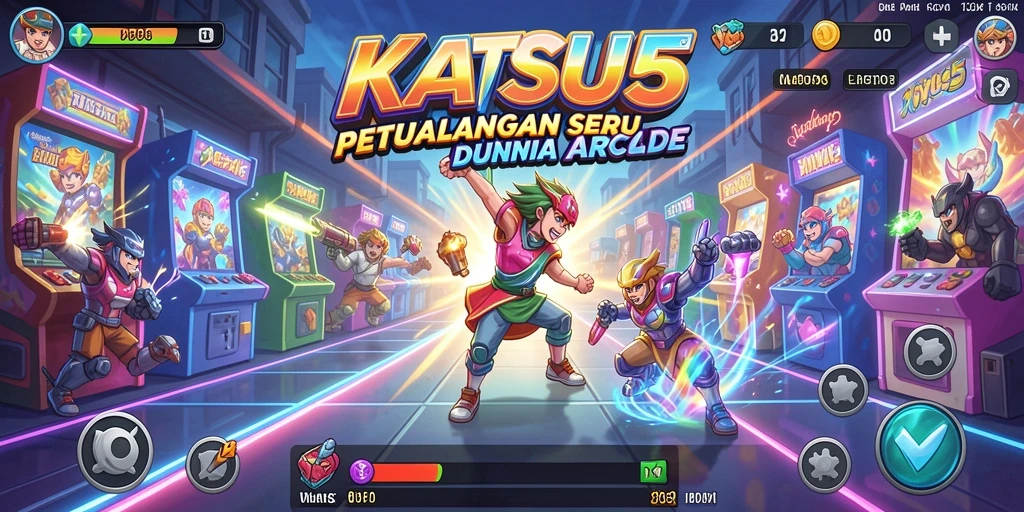 Tangkapan layar dari gameplay yang seru di KATSU5.