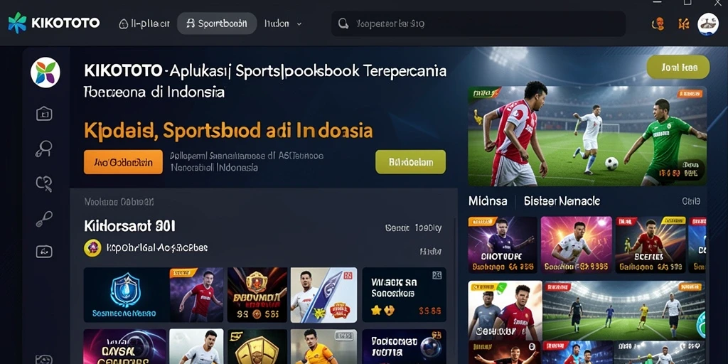 Screenshot utama KIKOTOTO menampilkan gameplay taruhan olahraga yang menarik.
