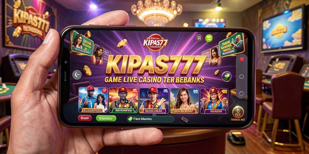 Tampilan gameplay seru dengan dealer langsung di KIPAS777.