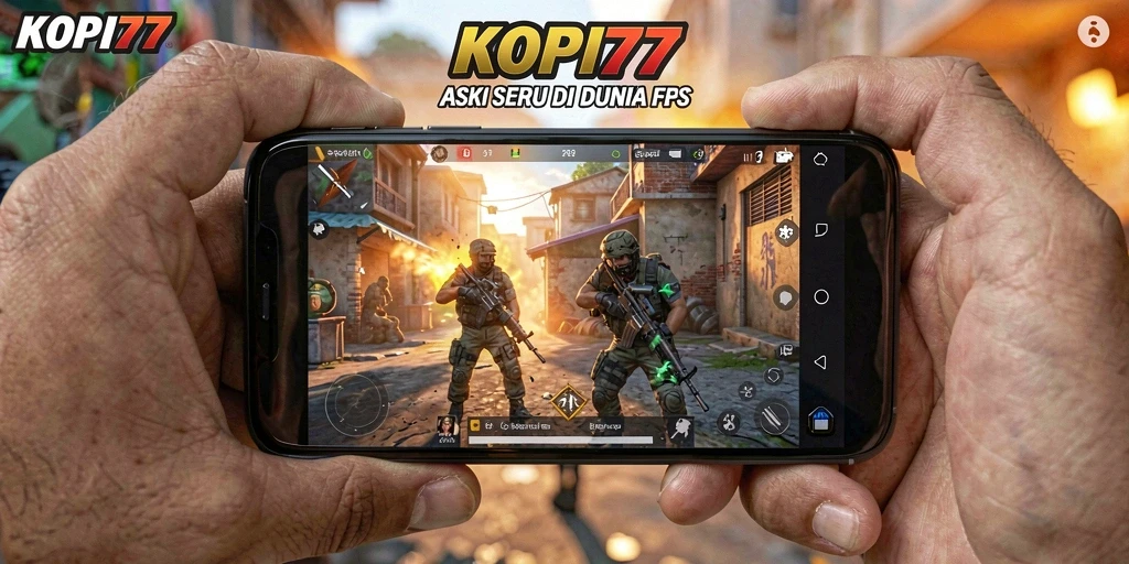 Screenshot KOPI77 menampilkan aksi intens dalam permainan FPS.