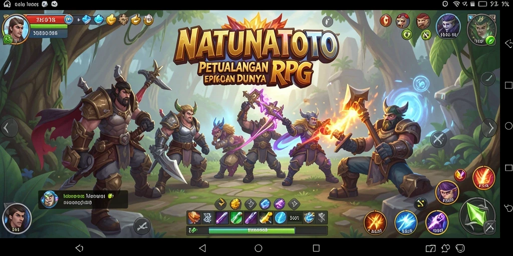 Tampilan gameplay mendalam dari NATUNATOTO yang penuh aksi.