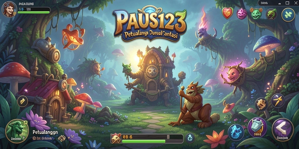 Tampilan gameplay seru di dunia petualangan PAUS123.