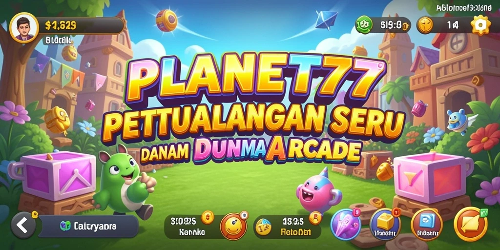 Tampilan gameplay seru dan menantang di PLANET77.