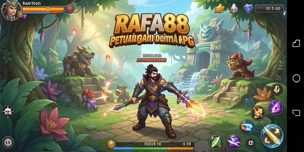 Tampilan gameplay RAFA88 yang menawan dan petualangan mendebarkan di dunia RPG.