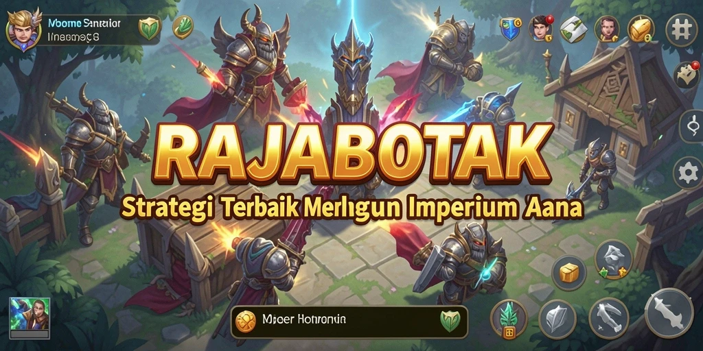 Screenshot utama RAJABOTAK menunjukkan aksi pertempuran yang mendebarkan.