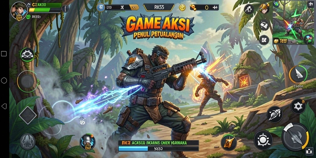 Gambaran gameplay RK55 menampilkan aksi yang mendebarkan dan grafik menawan.