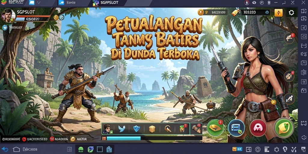 Screenshot gameplay SGPSLOT menampilkan petualangan seru dalam dunia terbuka.