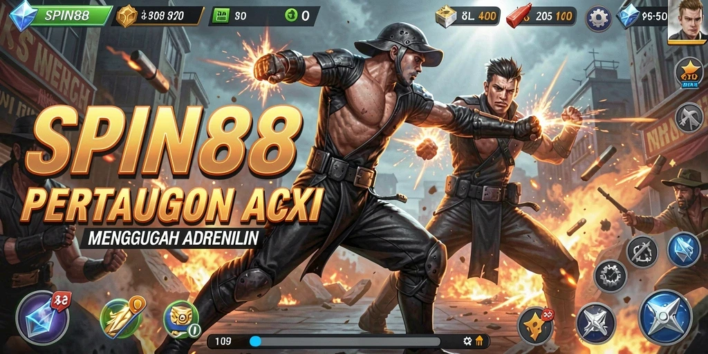 Screenshot gameplay SPIN88 menampilkan aksi mendebarkan di berbagai level.