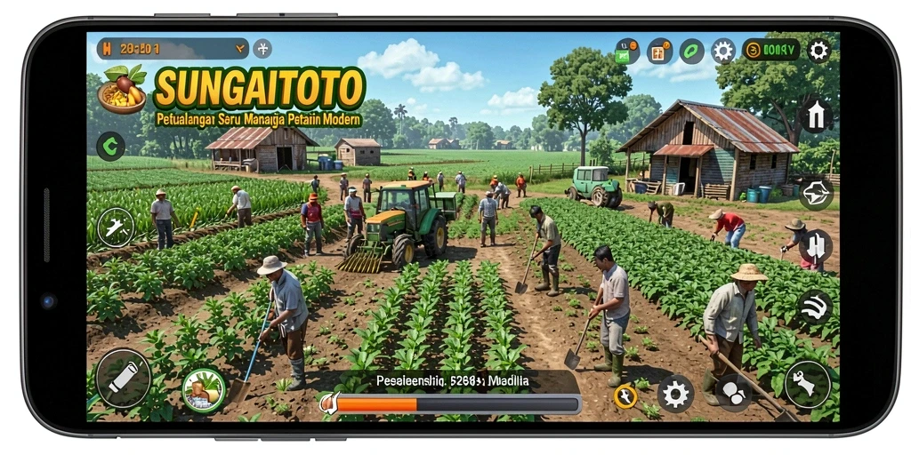 Tampilan gameplay SUNGAITOTO yang menawan dan penuh warna.