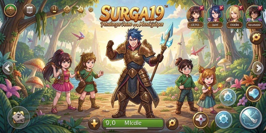Gameplay mendebarkan dengan karakter anime yang dinamis.