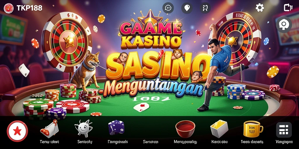 Tampilan utama TKP188 menampilkan gameplay Kasino yang mengasyikkan.