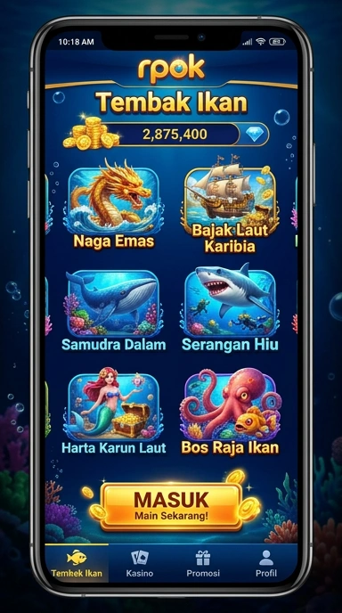 Tampilan antarmuka utama rpok